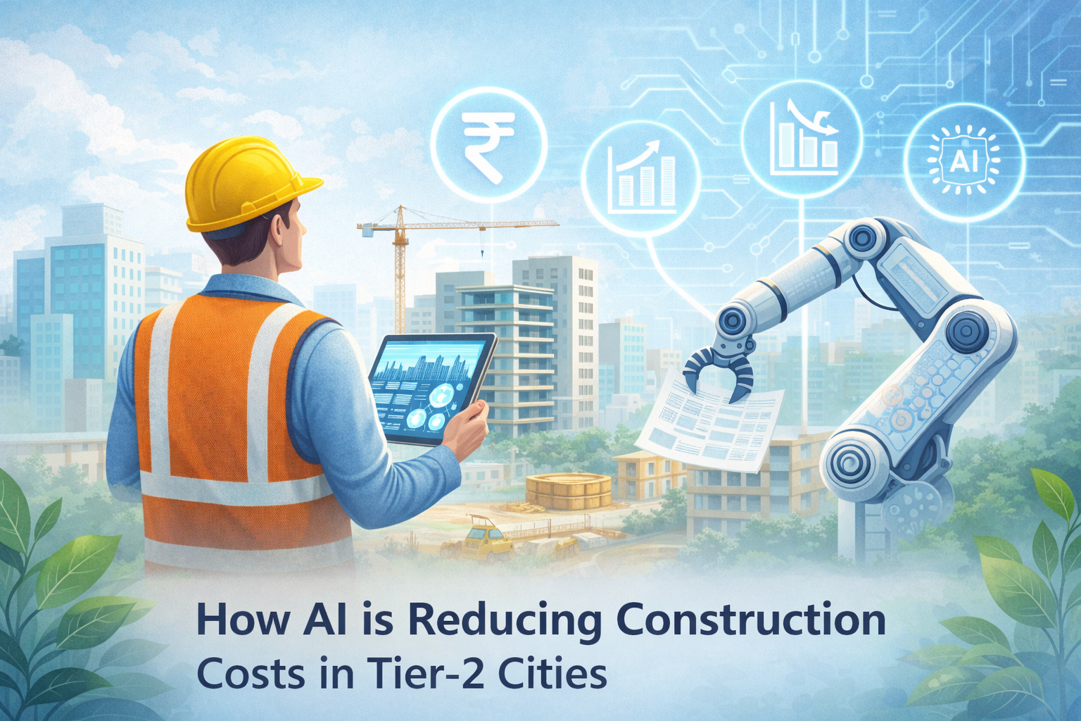 How AI is Reducing Construction Costs in Tier-2 Cities